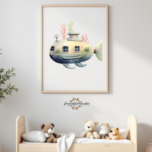 Buegelbild Boho Submarine